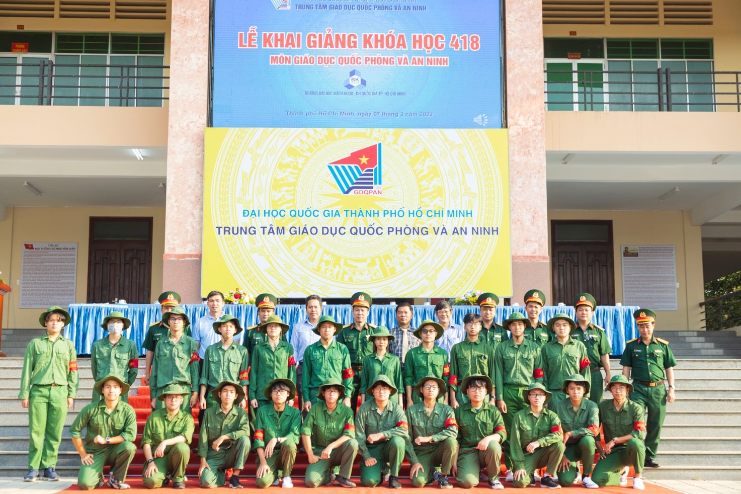 Khai giảng khóa học Giáo dục quốc phòng và An ninh cho sinh viên Trường Đại học Bách khoa ĐHQG-HCM