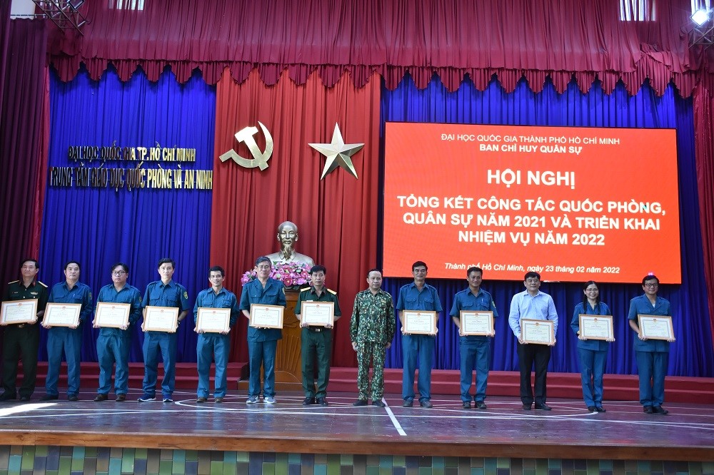 Hội nghị Tổng kết Công tác Quốc phòng, Quân sự năm 2021 và triển khai nhiệm vụ 2022