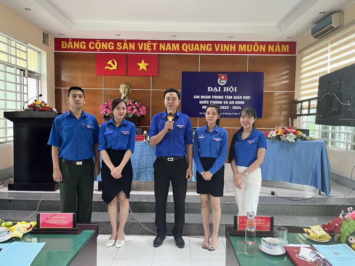 Đại hội Chi đoàn Trung tâm Giáo dục Quốc phòng và An ninh nhiệm kỳ 2022-2024