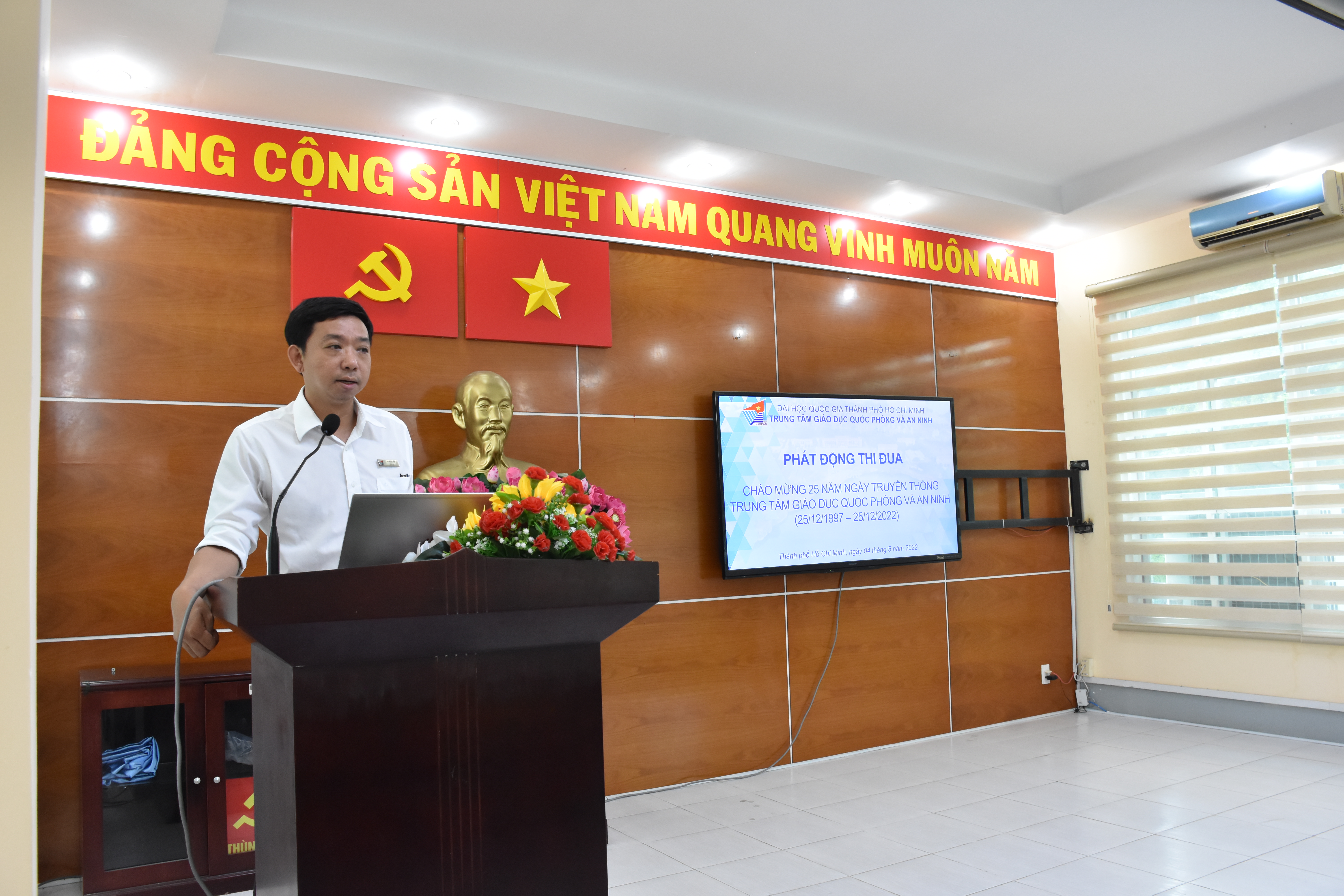 Phát động Phong trào thi đua chào mừng kỷ niệm 25 năm Ngày Truyền thống Trung tâm GDQPAN ĐHQG-HCM (25/12/1997 – 25/12/2022)