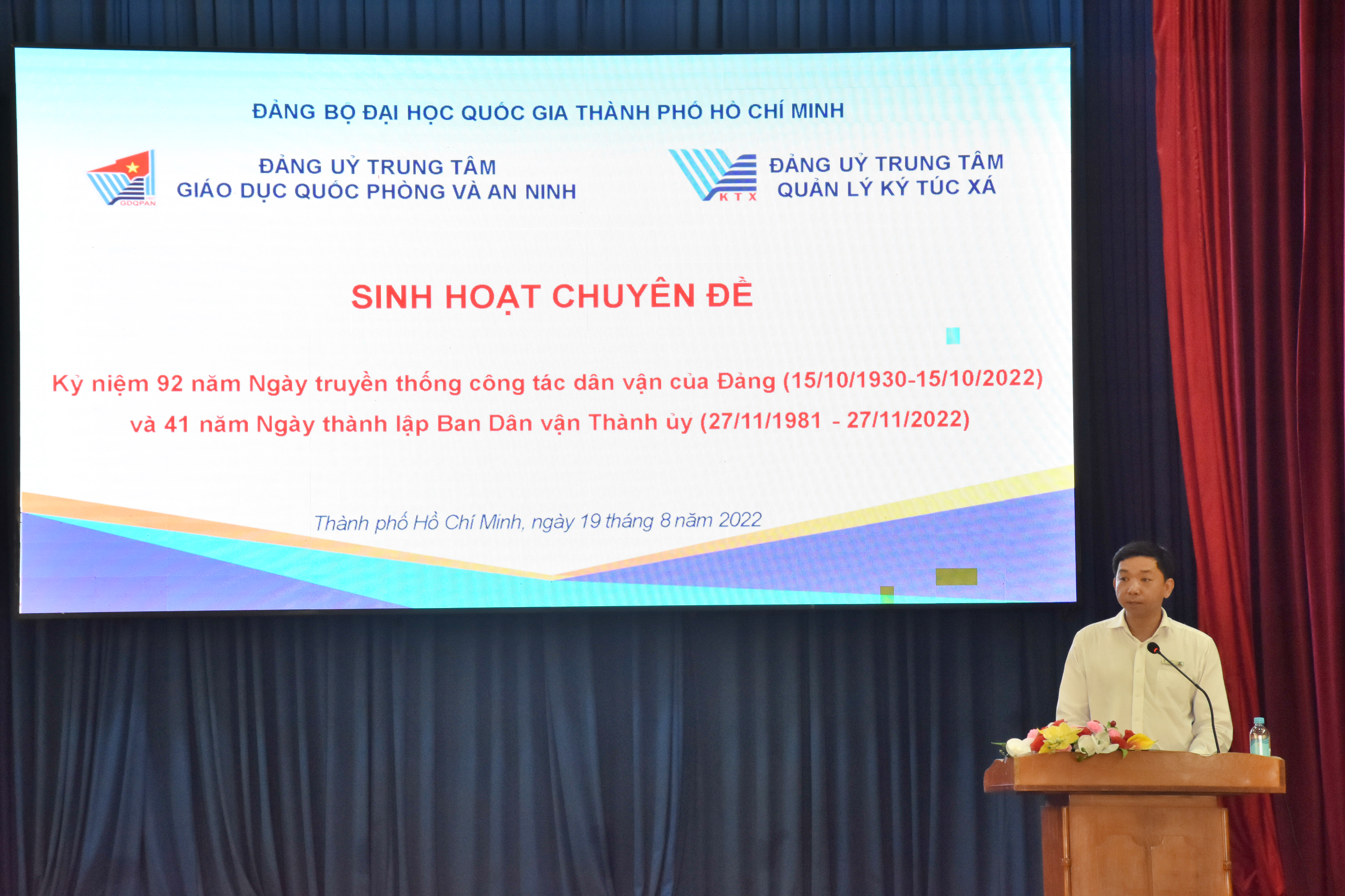 Sinh hoạt chuyên đề tư tưởng Hồ Chí Minh với công tác dân vận