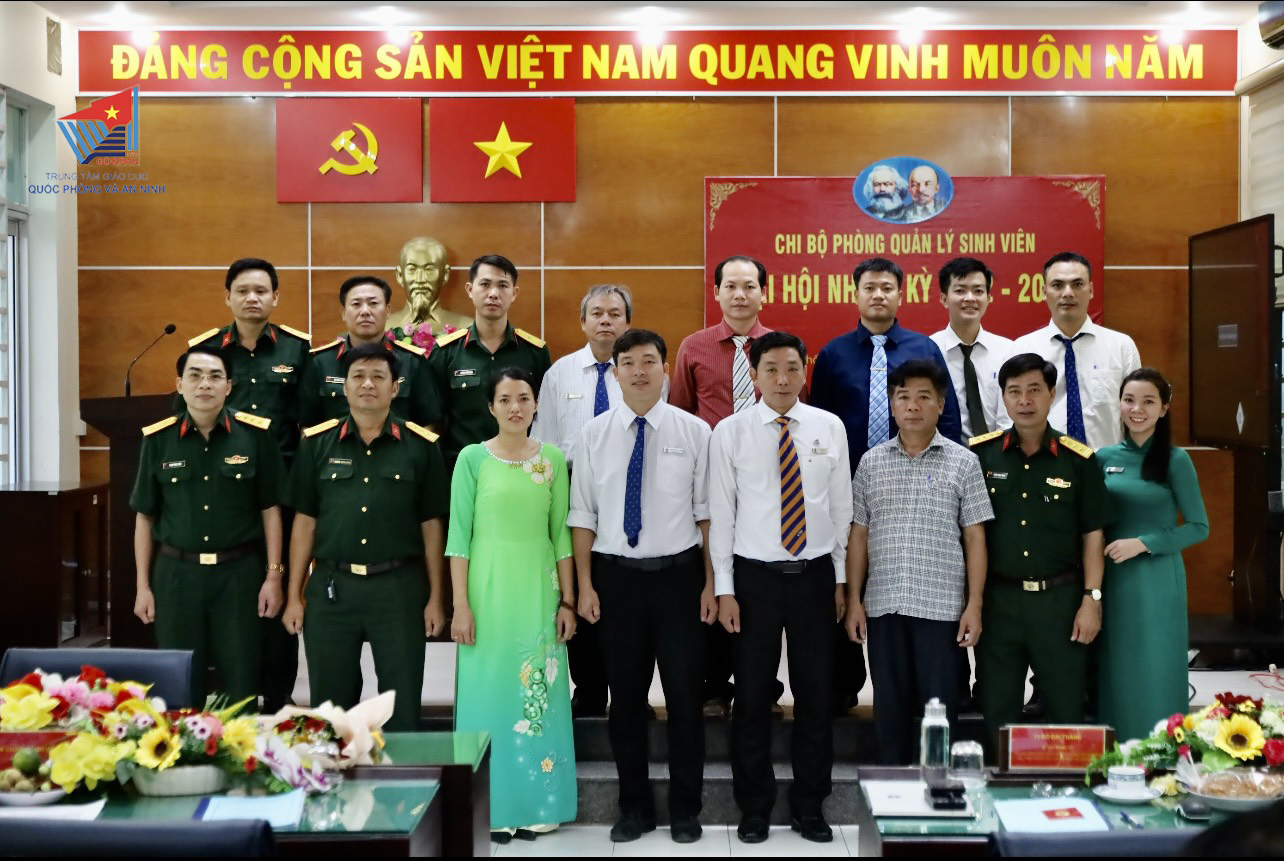 Tổ chức thành công Đại hội điểm Chi bộ Phòng Quản lý sinh viên nhiệm kỳ 2022-2025