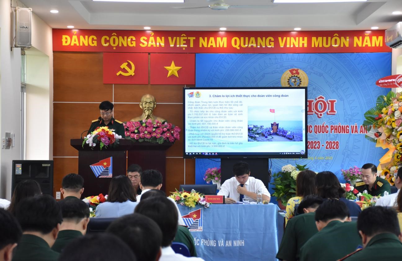 Đại hội Công đoàn Trung tâm Giáo dục Quốc phòng và An ninh Đại học Quốc gia TP.HCM thành công tốt đẹp