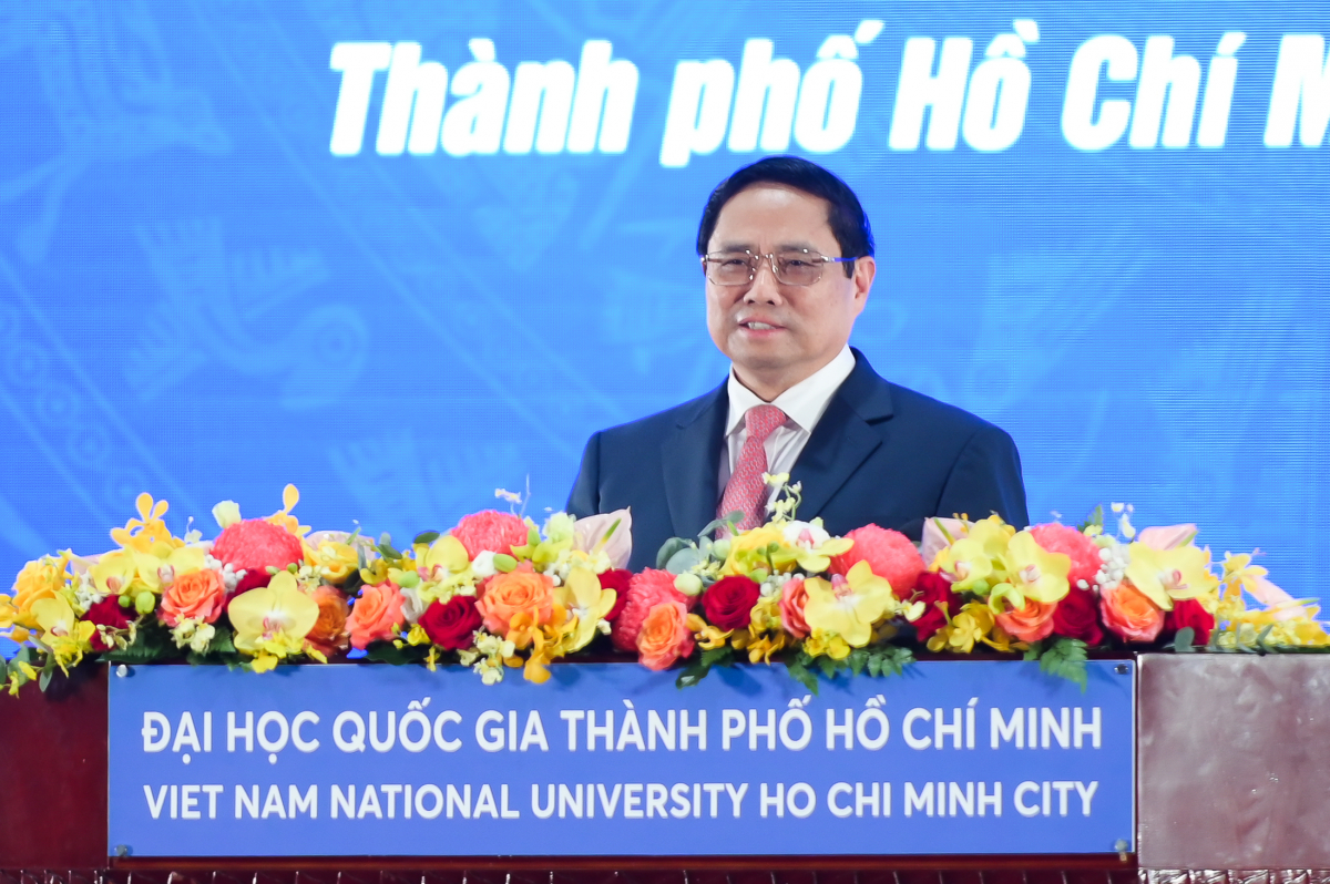THỦ TƯỚNG CHÍNH PHỦ PHẠM MINH CHÍNH DỰ LỄ KHAI KHÓA NĂM 2023 CỦA ĐHQG-HCM 16/11/2023