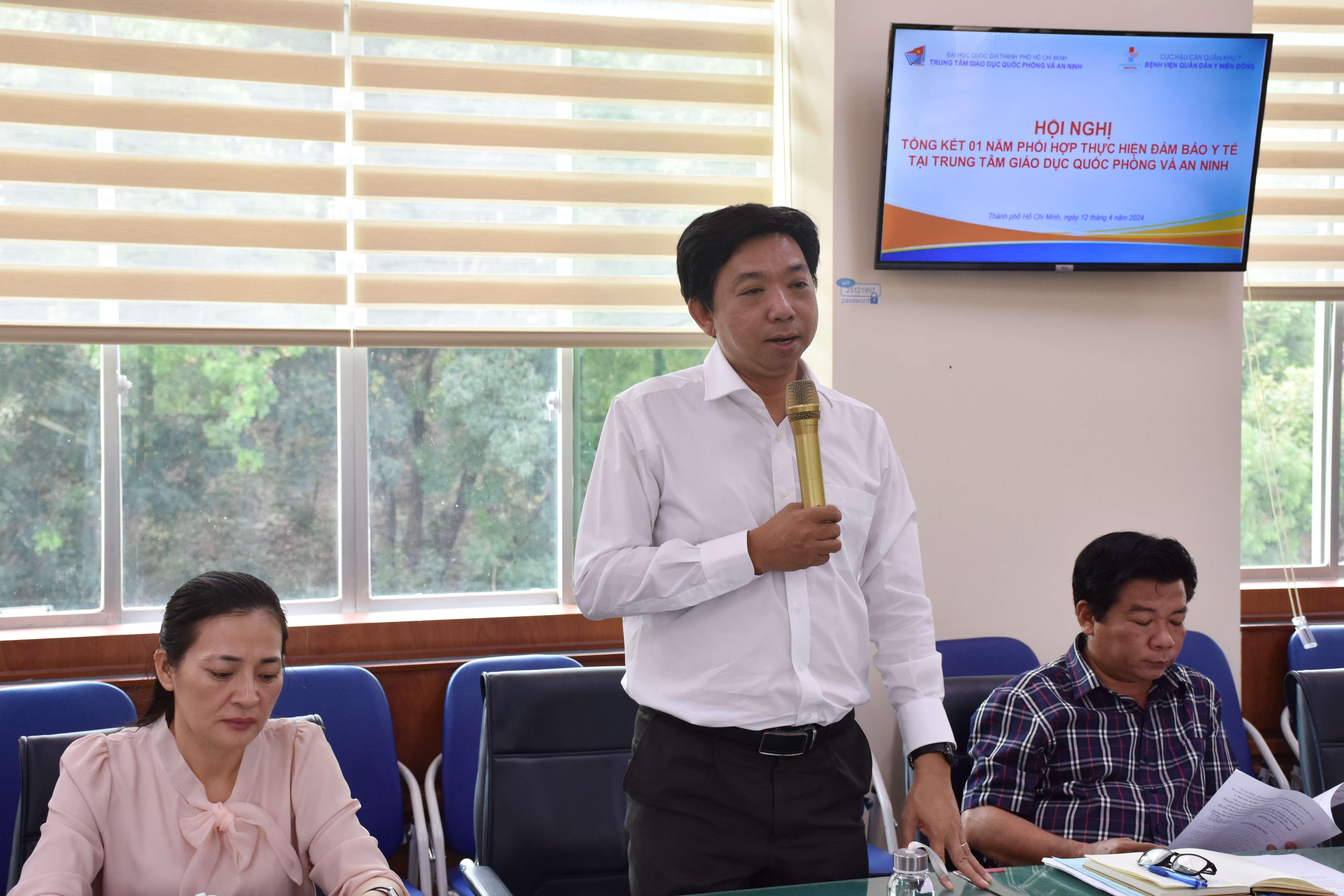 Tổng kết 01 năm phối hợp với Bệnh viện Quân Dân Y miền Đông về việc đảm bảo y tế tại Trung tâm GDQPAN
