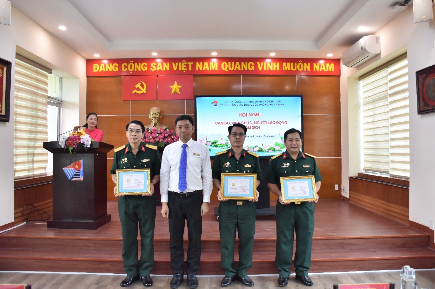 Trung tâm Giáo dục Quốc phòng và An ninh Đại học Quốc gia Thành phố Hồ Chí Minh tổ chức Hội nghị cán bộ, viên chức, người lao động năm 2024