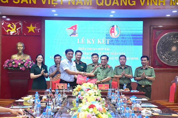 Lễ Ký kết thỏa thuận hợp tác giữa Trường Đại học An ninh nhân dân và Trung tâm Giáo dục Quốc phòng và An ninh, Đại học Quốc gia TP. Hồ Chí Minh